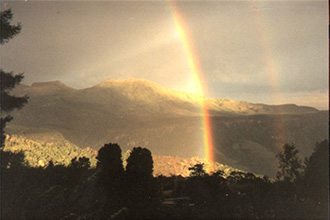 Rainbow over the Eco-shrine